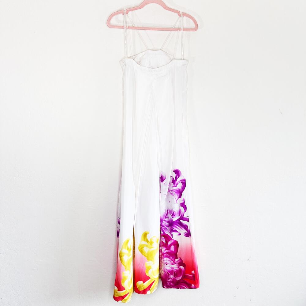 Diane Von Furstenberg Annie Sleeveless Floral Printed Pleated Silk Maxi Dress 0 - Picture 5 of 13